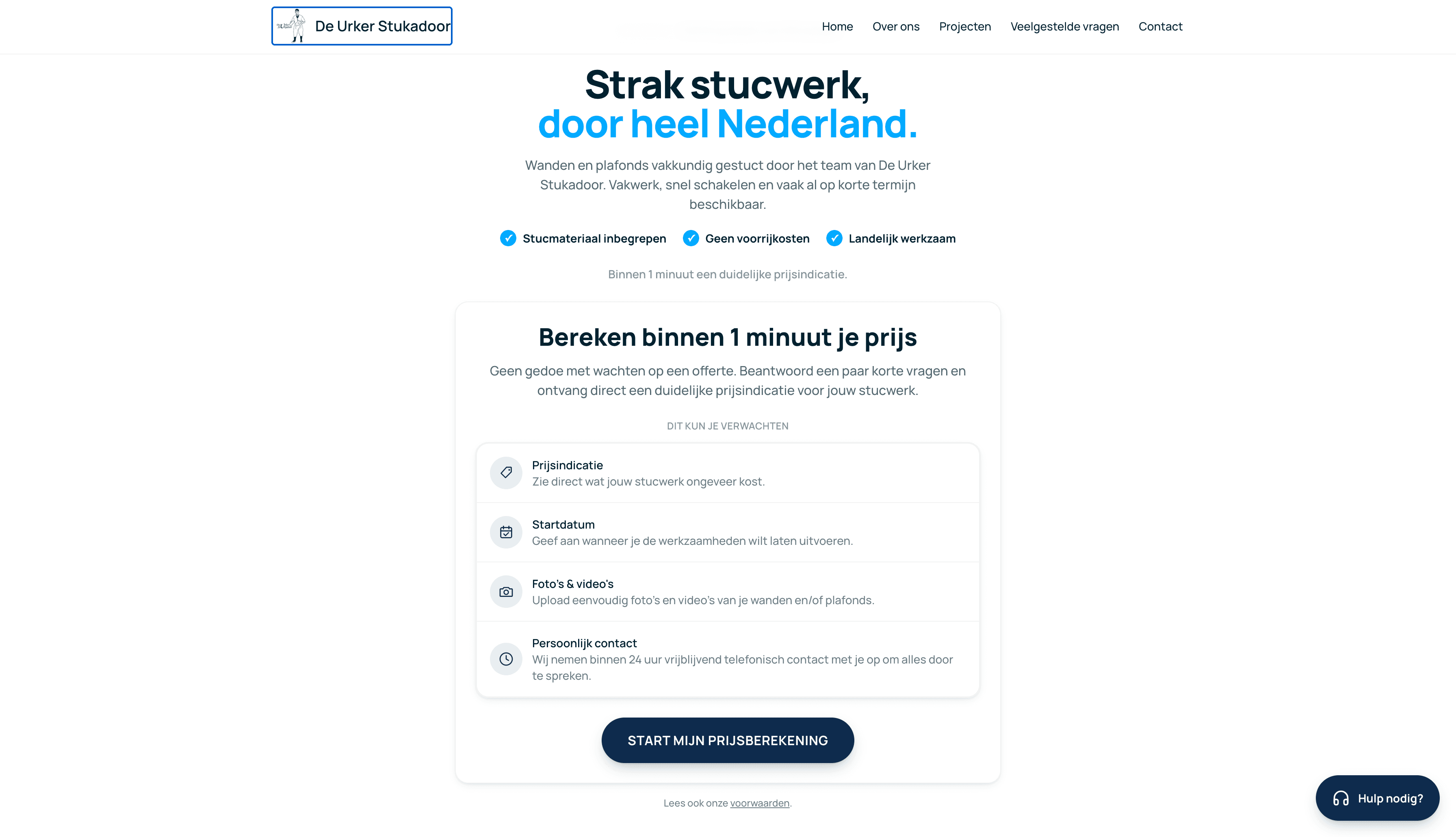 Schermafbeelding van De Urker Stukadoor
